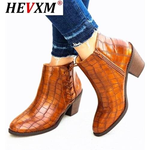 Brand New Big size 43 non-slip Platform square Heels Fashion Slip On Shoes Women Chelsea Boots Female Ankle boots