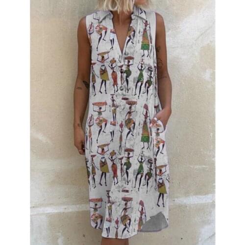 Turn Down Collar Above Knee Loose Shirt Dress Fashion Women Plus Size Casual Style Female Dresses Vestido Boho Clothing Summer