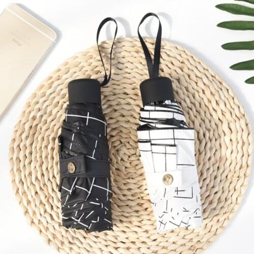Fashion Small Portable Folding Girls Umbrella Rain Women Gift Mini Pocket Waterproof Travel Anti-UV Parasol