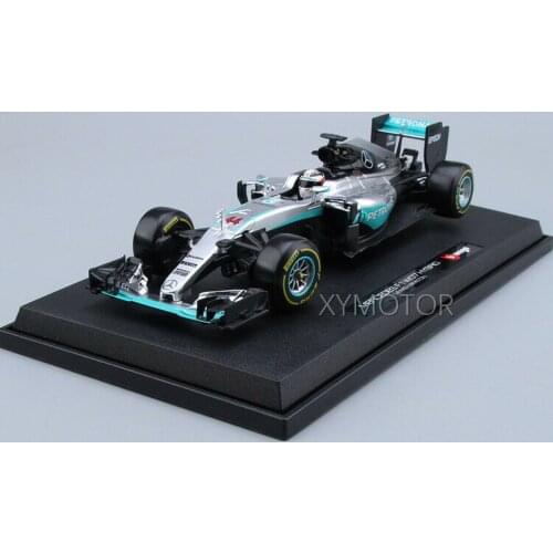 1/18 BBURAGO 18001 For Benz F1 W07 Hybrid Racing Diecast Model Car No.44 / No.6 Gift Collection Metal,Plastic,Rubber