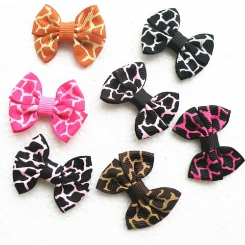 100PC/Lot Pet Grooming Accessories Handmade Leopard Small Dog Bows Cat Dog Hair Bows Pet Supplies