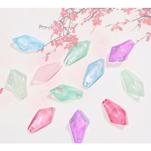 12x25mm Color Glass Lampwork Beads Carvened Flower Petal Beads For Jewelry Making Craft DIY Jewelry Findings