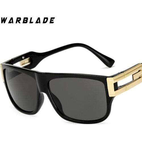 2018 Retro Square Sunglasses Men Vintage Brand Designer Sun Glasses Male Celebrity Hip-Hop Glasses Female Big Frame Eyeglasses