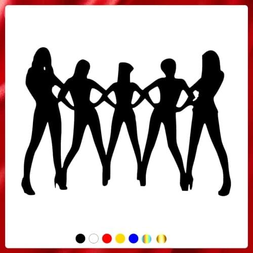 40397# Die-Cut Vinyl Decal Girls Car Sticker Waterproof Auto Decors on Car Body Bumper Rear Window