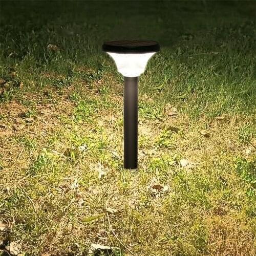 8W Squre Outdoor Solar Lawn Lamp Garden Landscape Pillar Light Aluminum Solar Pathway Light Villa Patio Path Bollard Light