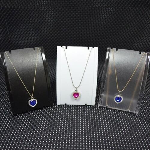 Acrylic High Quality Jewelry Organizer Showcase Earring Studs Necklace Pendant Holder Jewelry Display Stand Black/White/Clear