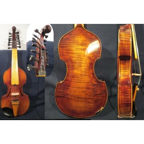Baroque style song Master 7×7 strings 16" Viola d'Amore,powerful sound #13086