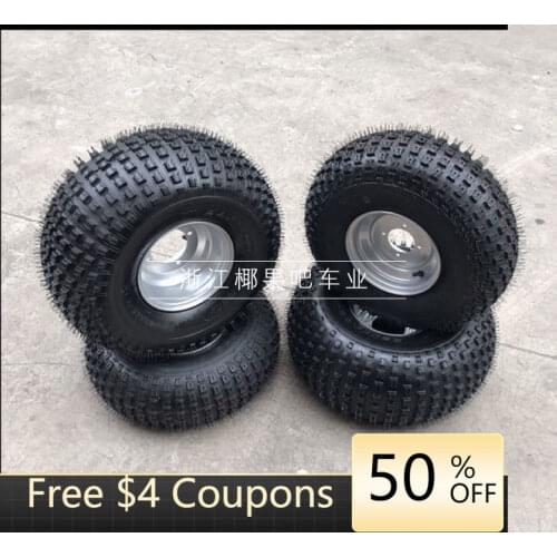 Karting Parts Big Bull Beach Car 20X7-8 22X11-8 Inch Square Tire with Wheel Hub Set