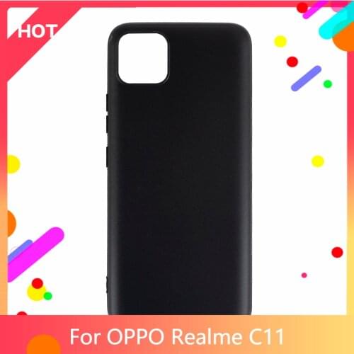 Realme C11 Case Matte Soft Silicone TPU Back Cover For OPPO Realme C11 Phone Case Slim shockproof