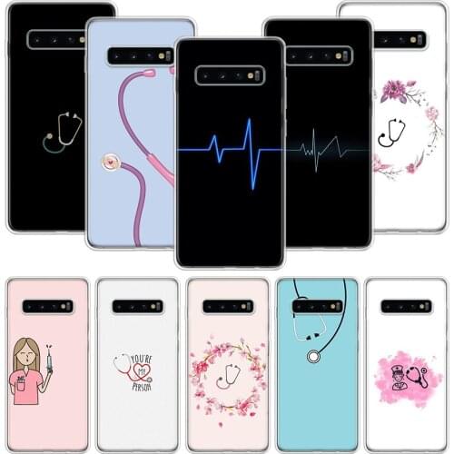 Nurse Medical Medicine Case for Samsung Galaxy S20 Ultra Note 10 9 8 S10E S9 S8 J4 J6 J8 Plus + Pro S7 S6 Soft Phone Coque