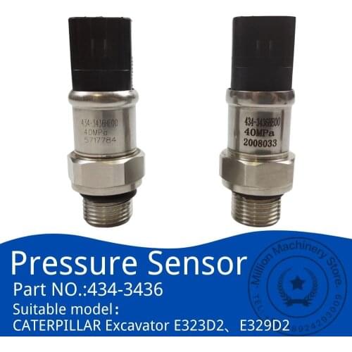 434-3436 Hydraulic Pump Pressure Sensor Transducer for CATERPILLAR Excavator E336D E323D Special-purpose Plug