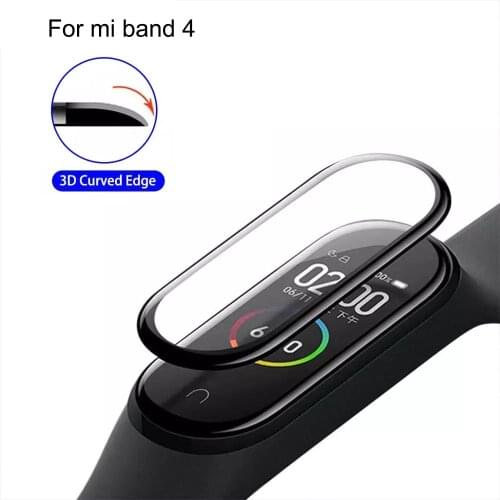 For mi band 4 3D PMMA+PET Screen Protector film Protective Full Curved Scratch-resistant Cover Composite