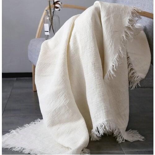 French Linen Blanket Rug Summer Cool Quilt Washed Bed Linen Blankets And Throws Home Rugs