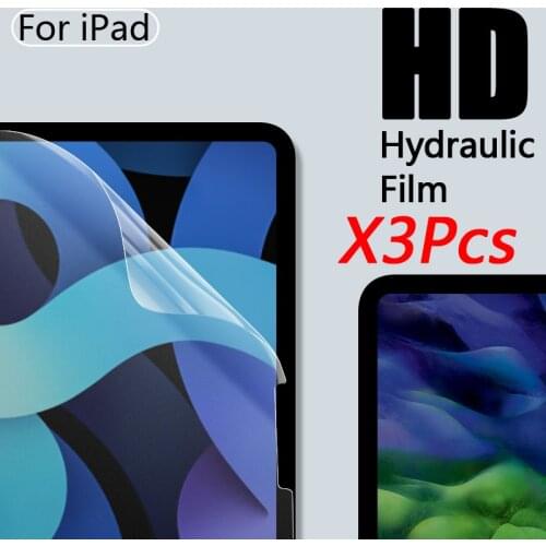 3 Pcs Hydrogel Film For iPad Pro 11 2020 Air 4 3 2 1 9.7 2017 2018 Screen Protector For ipad 7 10.2 mini 5 Soft Protective Film