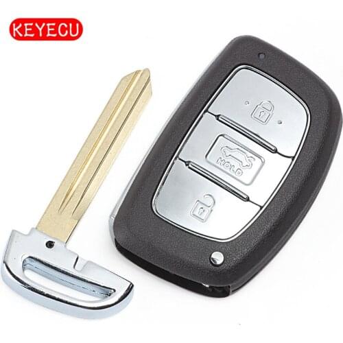 KEYECU Smart Remote Car Key Fob 3 Button 433MHz PCF7952 Chip for Hyundai Verna 2014-2017 P/N: 95430-3X510