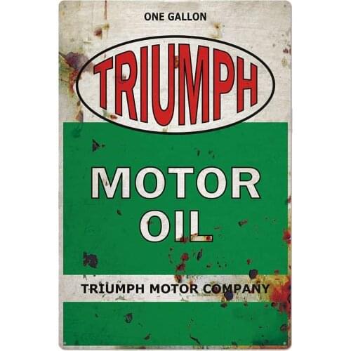Motor Oils Retro Metal Tin Sign Plaque Poster Wall Decor Art Shabby Chic Gift