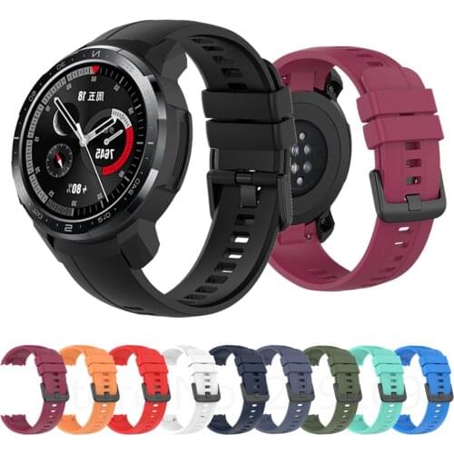 For Huawei Honor Watch GS Pro Smart Watch Band Soft Silicone Sport Wrist Strap Replacement Bracelet For Honor GS Pro Correa