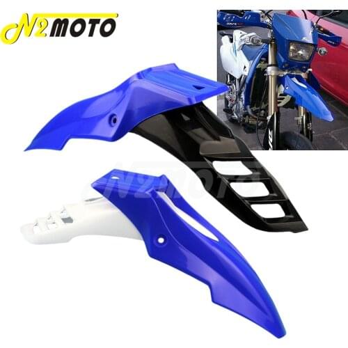 ABS Plastic Motocross Dirt Bike Front Fender Universal Super Moto EVO for DT 125X 125RE XT 125 X 125R TT-R Blue Mudguard Cover