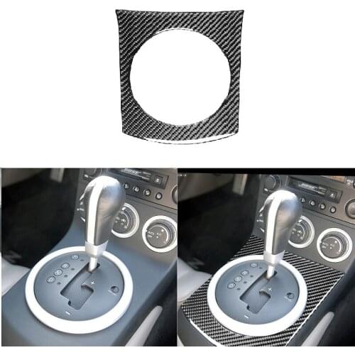 Fit For Nissan 350Z Z33 2003-2009 Automatic Shifter Surround Frame Carbon Fiber Sticker Decorative Modified Car Accessories