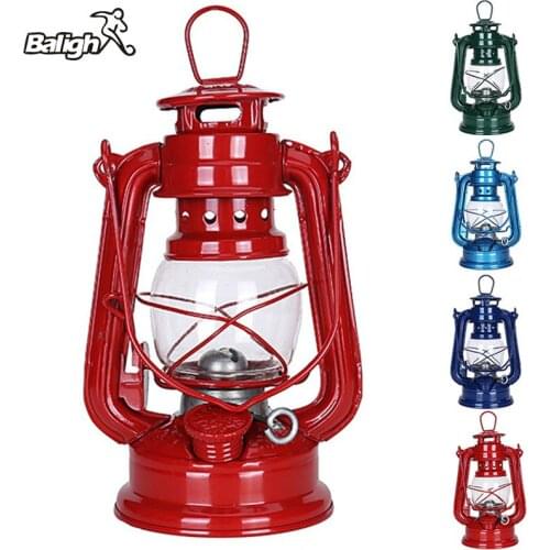 Portable Handheld Oil Lamp Iron Retro Style Candlestick Outdoor Lighting Picnic Kerosene Lights Lantern Kerosene Camping Lamp