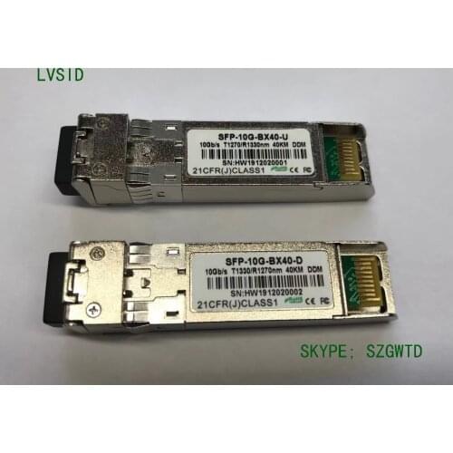 SFP-10G-BX40-D/SFP-10G-BX40-U CISCO COMPATIBLE PAIR OF BIDI SFP+ 10G 40KM DDM