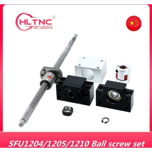 2020 promotion high quality C7 ball screw SFU1204/1210 with BK/BF10 7004/6004 end machined +nut housing+BKBF10+coupler For CNC