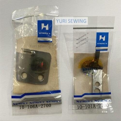 STRONG H SUNSTAR KM250/KM2300/KM350/KM506-530 moving knife fixed knife 10-106A-2700/10-101A-2700 sewing machine spare parts