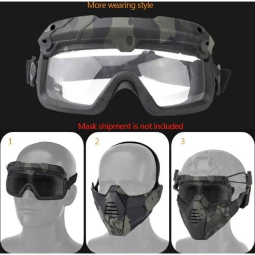 Tactical Airsoft Hunting Goggles Motorcycle Windproof Wargame Goggles Helmet Eyewear Paintball Eye Protection