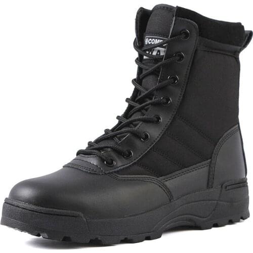 Tactical Military Boots Men Boots Special Force Desert Combat Army Boots Outdoor Hiking Boots Ankle Shoes Men Work Safty Shoes