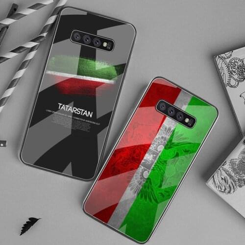 Tatarstan National Flag Phone Case Tempered Glass For Samsung S20 Plus S7 S8 S9 S10 Plus Note 8 9 10 Plus