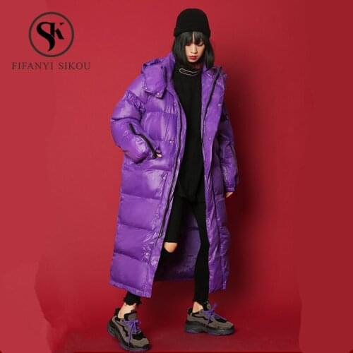 2019 Winter jacket women High quality Hooded Parkas Casual Long Coat Fashion Zipper Thick Warm Cotton Padded Winter Coat Female