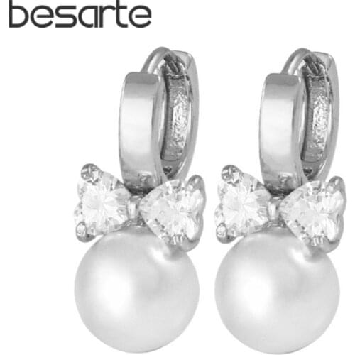 Freshwater Pearls Earring Gold Stud Earrings For Women Bijoux Pendiente Aros Perla Earings Fashion Jewelry Pearl Kolczyki E0310