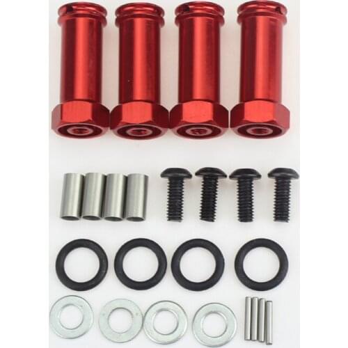 4PCS 110MM High Grip Rubber Tires Tyres & Wheel Hub Extension Adapter for WLTOYS 144001 124019 124018 RC Off-Road Car Crawler