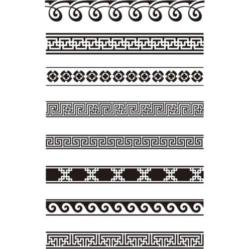 Seamless Border Clear Stamps Silicone Transparent Background Element Scrapbook Stamps