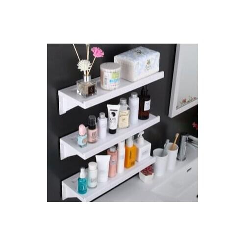 Large Bathroom Storage Shelf Organizer Rack Toilet Wall Shelves Plastic Waterproof White Bathroom Organizer Home Accessories