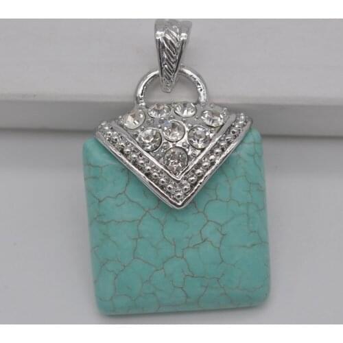 Howlite Bead GEM Pendant Jewelry W040