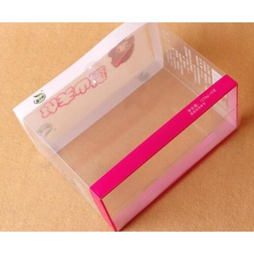 Fast delivery Custom small folding transparent clear pvc pet plastic gift packaging box Free Sample ---PX20277