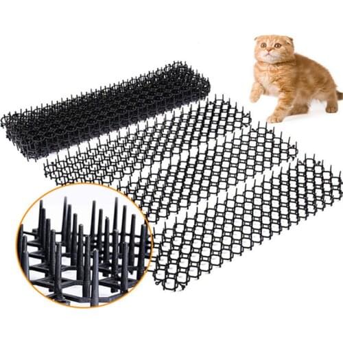 Black Color Cat Repellent Mat With Spike Portable Household Anti-Cat Dog Outdoor Garden Supplies