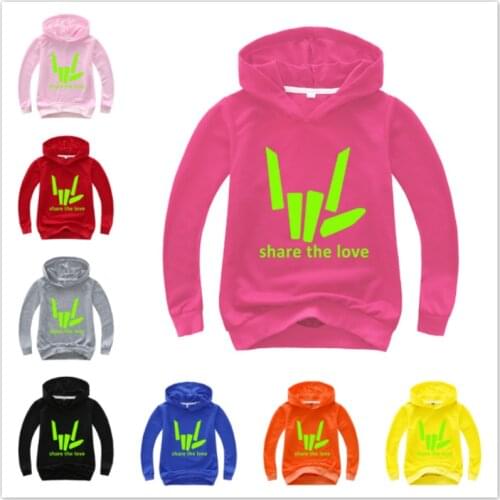Share The Love Tshirt for Kid Boy Girl Children Sweatshirts Youtuber Stephen Sharer Teens Top Tees Clothes Hoodies Baby Costumes
