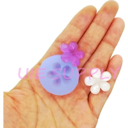 HYL478U 20.3mm Flower Silicone Mold Nail Resin Clay Art Earrings Necklace Pendant Making Craft Fondant Cake Decoration FOOD SAFE