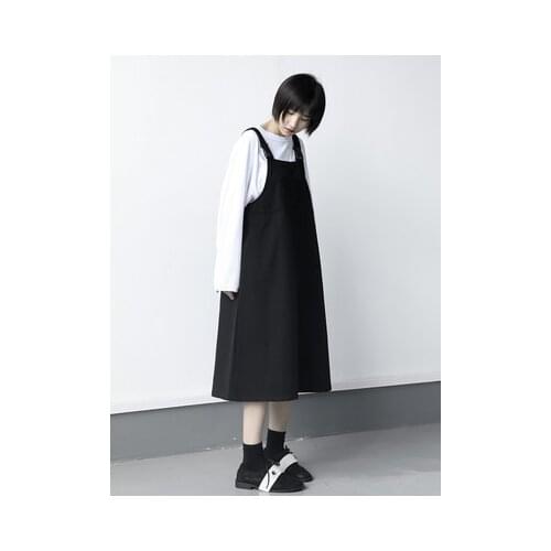 Two-piece loose-fitting, large-size, slimming, aging, long-sleeved dress, girdle dress, 2020 new style