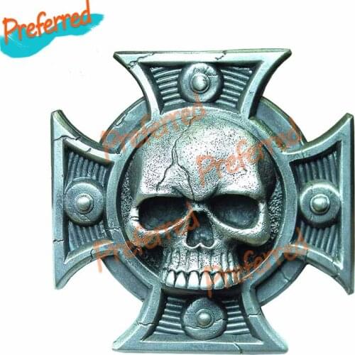 Creative for Iron Cross Skull Motorcycle Car Bumper Stickers Personality Windows Decal Graffiti for SUV JDM VAN