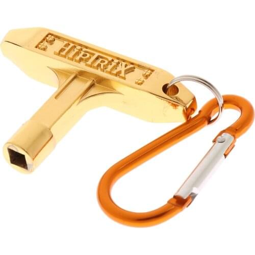 Metal Golden Standard Drum Key Keychain for Jazz Drum Replacement Parts Accessories