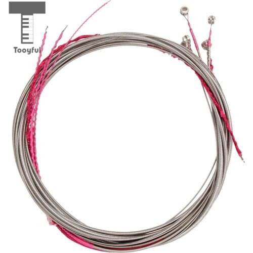 Tooyful Set of 5 Steel Strings for 5 String Bass Guitar Great Replacement Durable