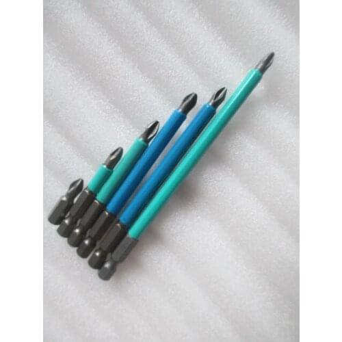 Fixmee 6Pcs 25mm-127mm PH2 Anti Slip S2 Screwdriver Set Bits 1/4" Hex Shank