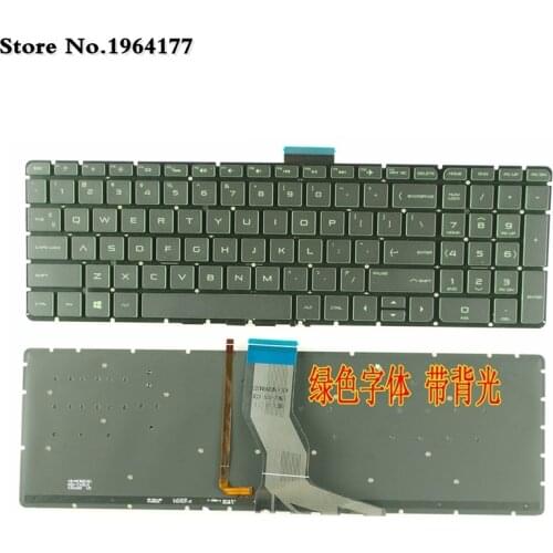 New US laptop Keyboard for HP Pavilion 15-ab 15-ak 15-ab000 15-ab100 15-ab200 15z-ab100 15z-ab 15AK 15ab Backlit no Frame