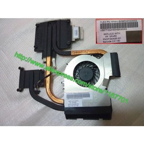 Original Laptop/Notebook CPU Cooling Radiator heatsink&fan for HP DV6-6000 dv6-6100 DV7-6000 AMD CPU 640426-001 640425-001