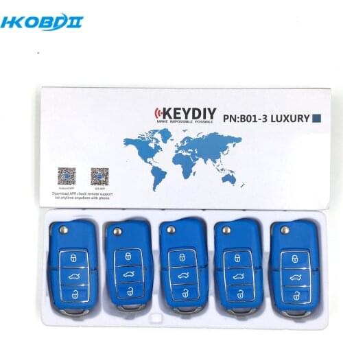 HKOBDII KEYDIY Original KD B01-3 Blue 3 Button Blue B series Universial Remote For KD900/KD-X2/ URG200/KD MINI B Series Remote