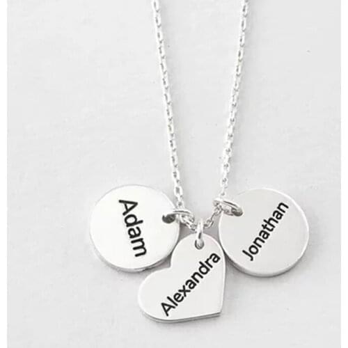 Personalized gift for girl fashion disc and heart shape pendant Necklace hot saling cooper high quality pendant necklace N2047