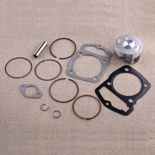 1 Set Silver Metal 65.5mm x 43mm Piston Rings Gaskets Kits Fit for Honda XL200R XR200R XR200 1983 13011-KT0-305